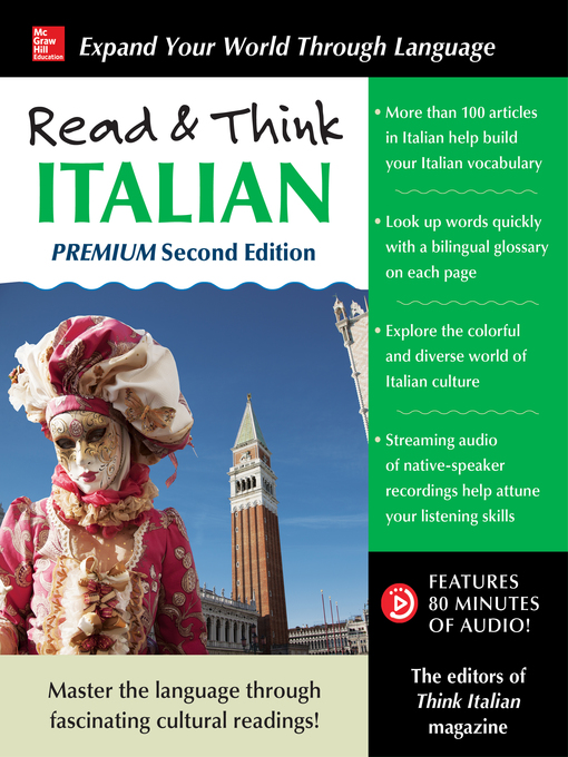 Title details for Read & Think Italian, Premium by The Editors of Think Italian! Magazine - Available